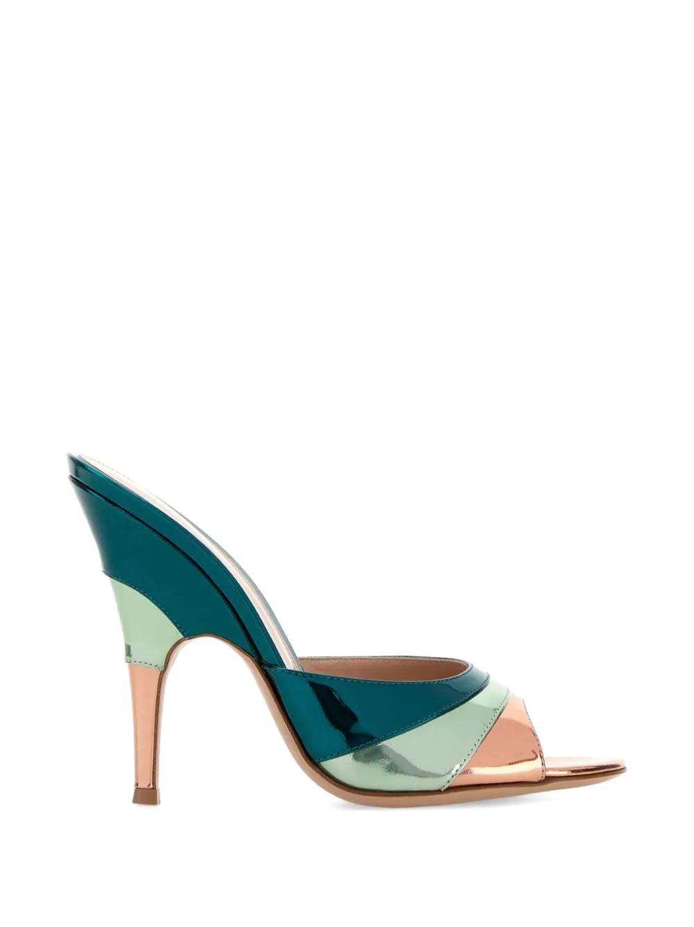 Gianvito Rossi Marea metallic sandals - Blau