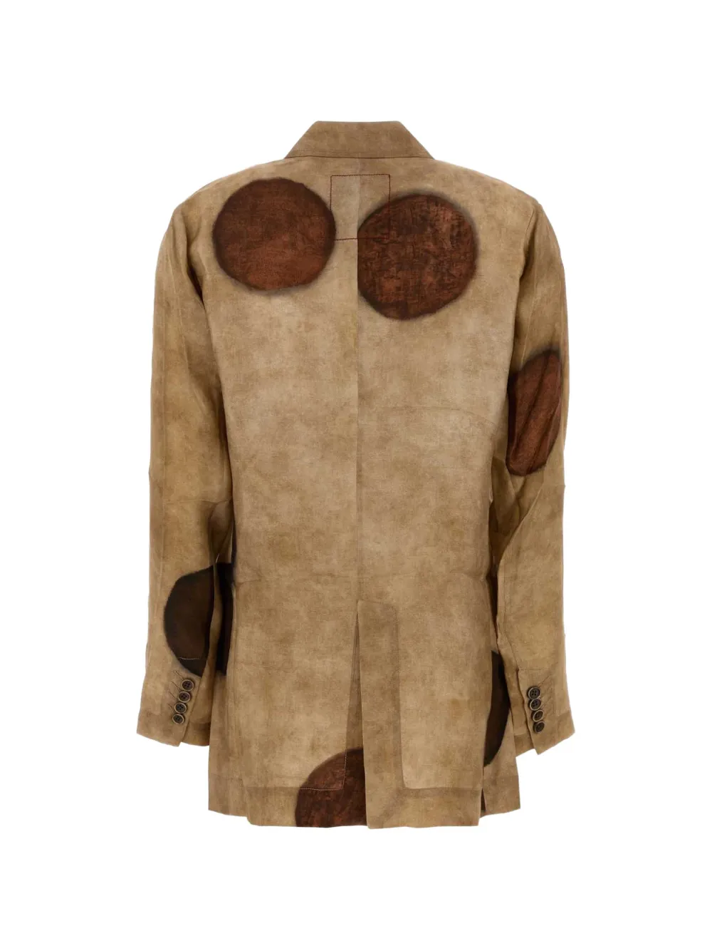 Uma Wang Khloe blazer met lange mouwen Bruin