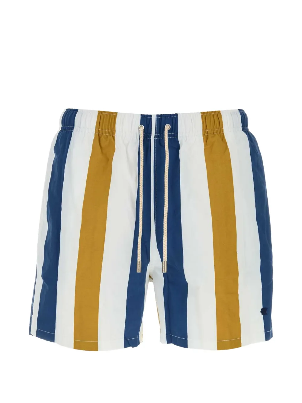 Gallo stripe-print swimming shorts - Bianco