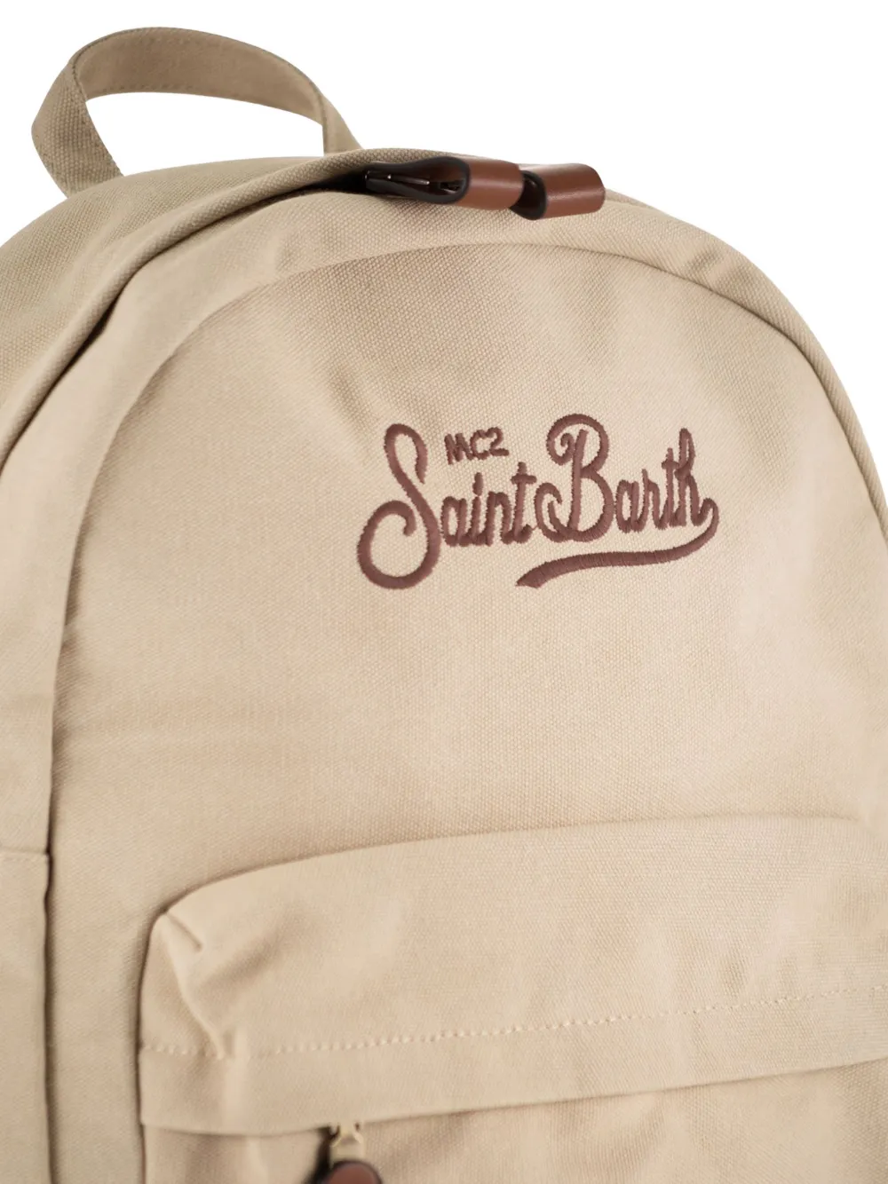 MC2 Saint Barth Rugzak met geborduurd logo Beige