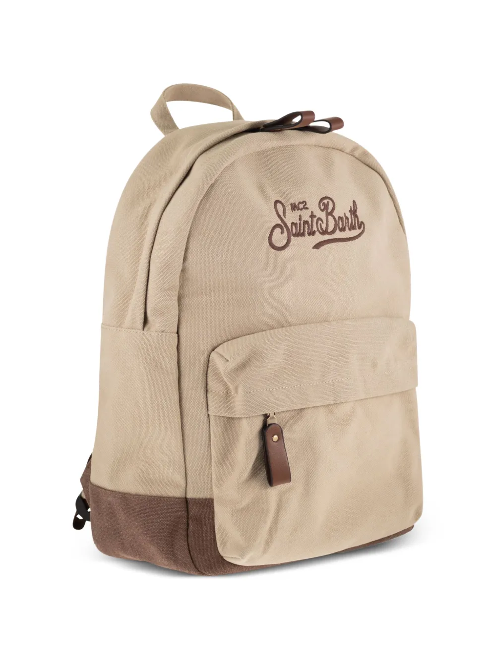 MC2 Saint Barth Rugzak met geborduurd logo Beige