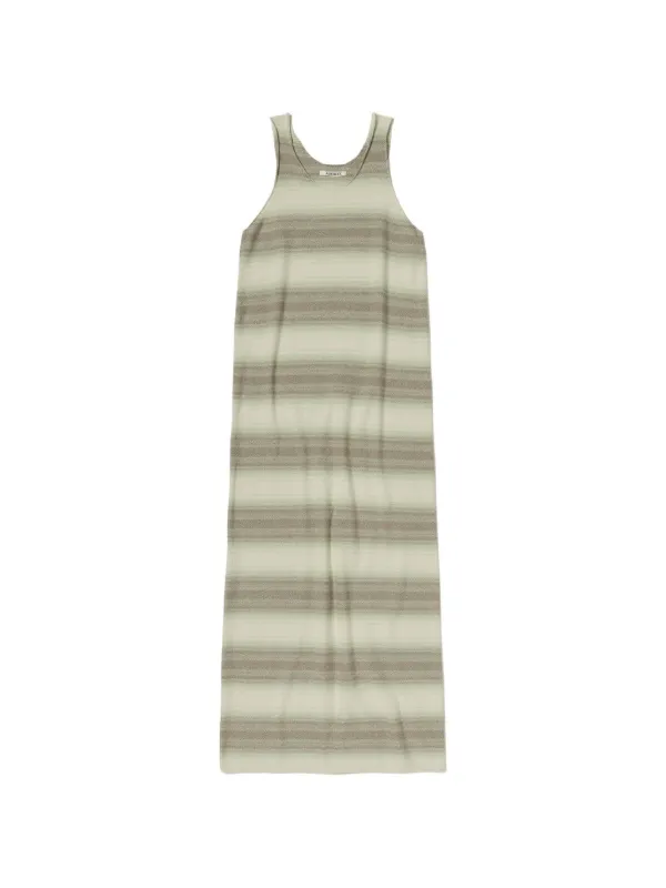 Auralee Striped Sleeveless Dress in Neutrals