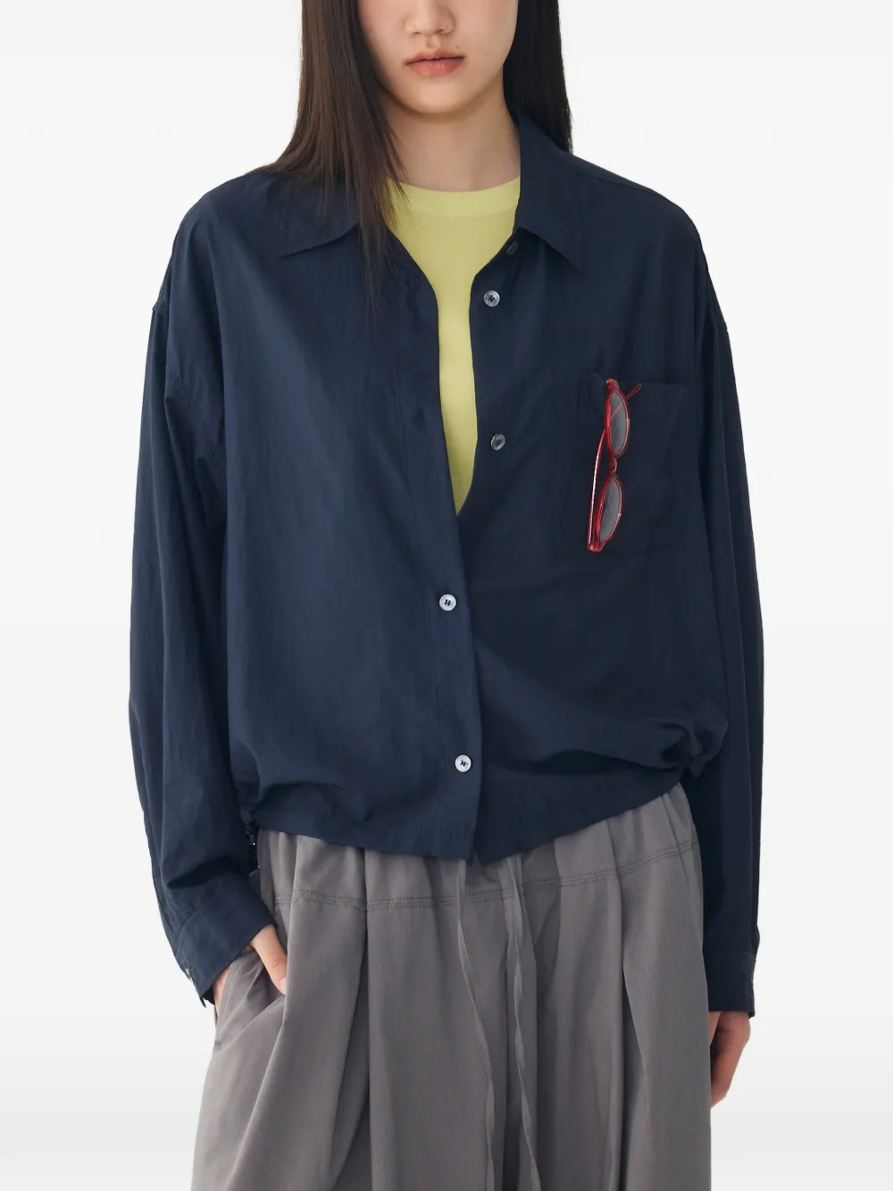 TOMBOY Overhemd met lange mouwen Blauw