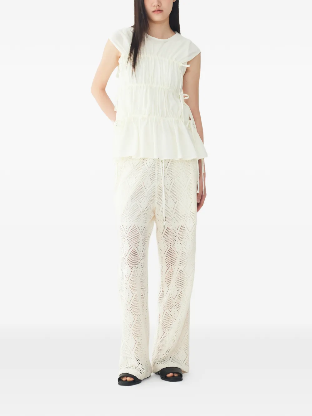 TOMBOY Gelaagde blouse Wit