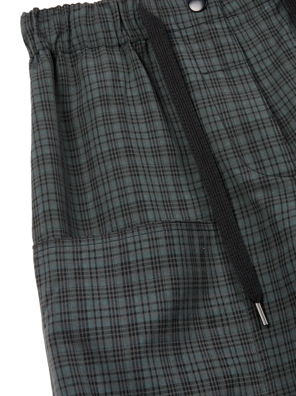TOMBOY Geruite cargo broek Groen