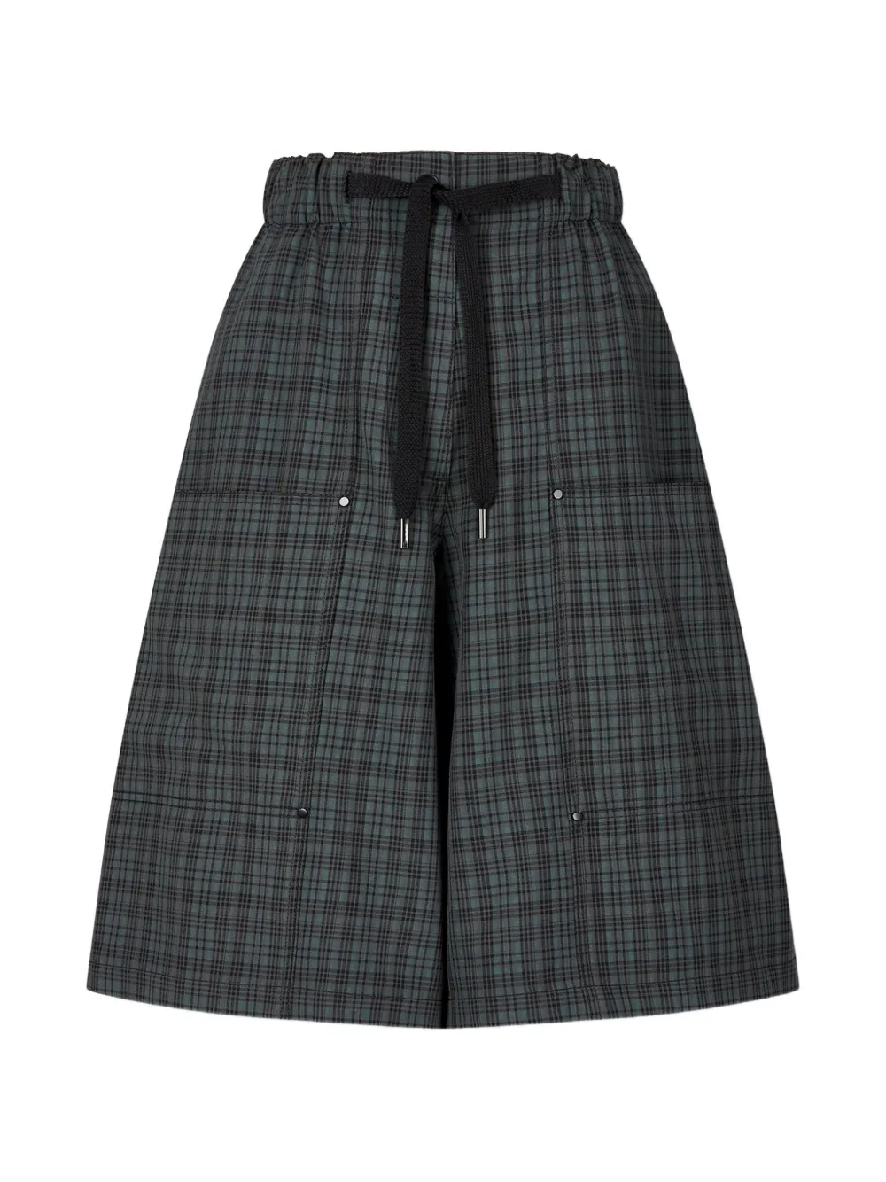 TOMBOY check-pattern cargo pants - Grün
