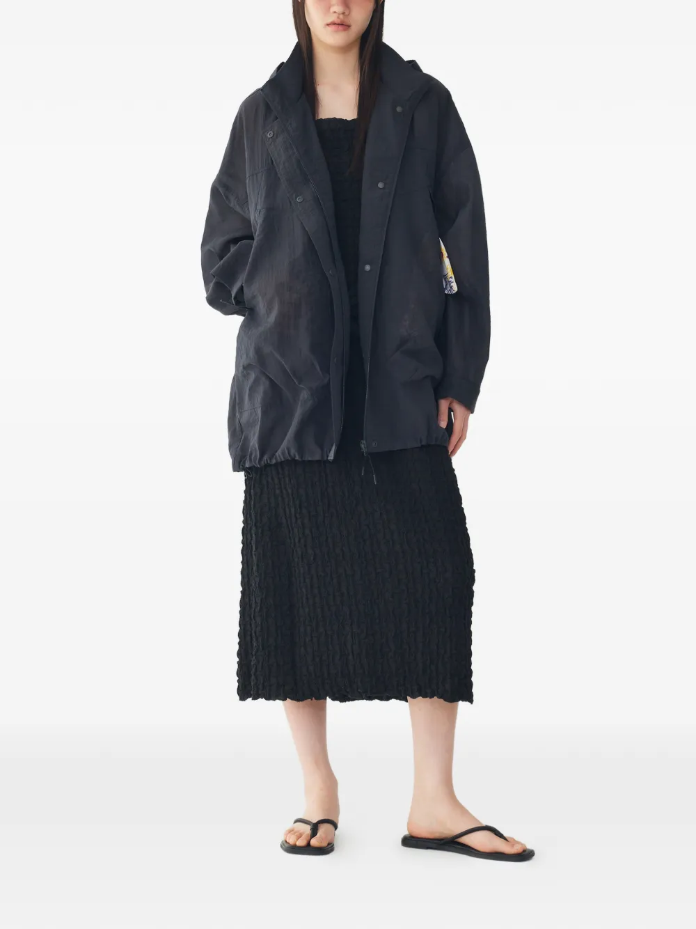TOMBOY Jack met capuchon Zwart