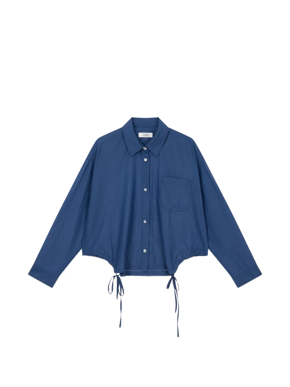 TOMBOY string-detail shirt - Blu
