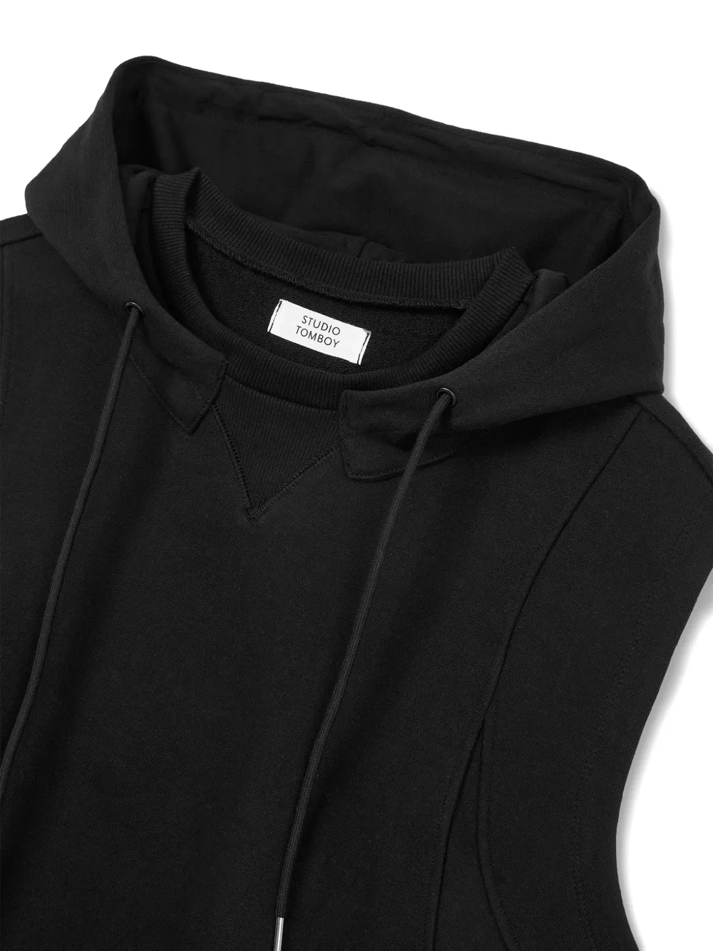 TOMBOY Mouwloze hoodie Zwart