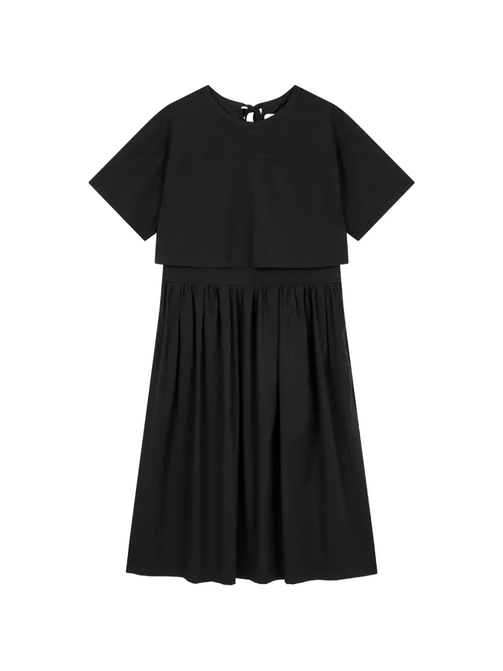 TOMBOY layered dress - Nero