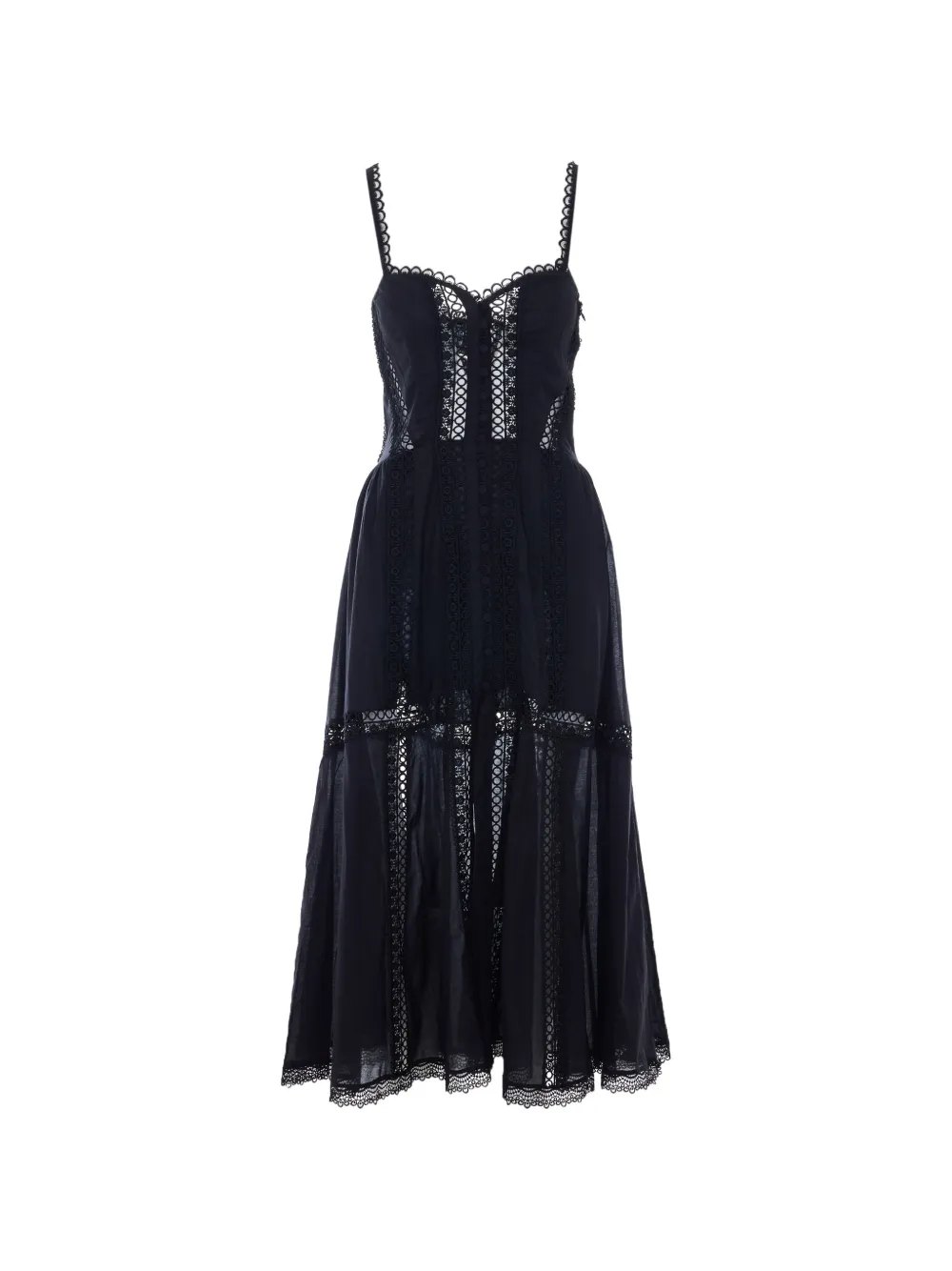 Charo Ruiz Ibiza Dafelle embroidered dress - Black