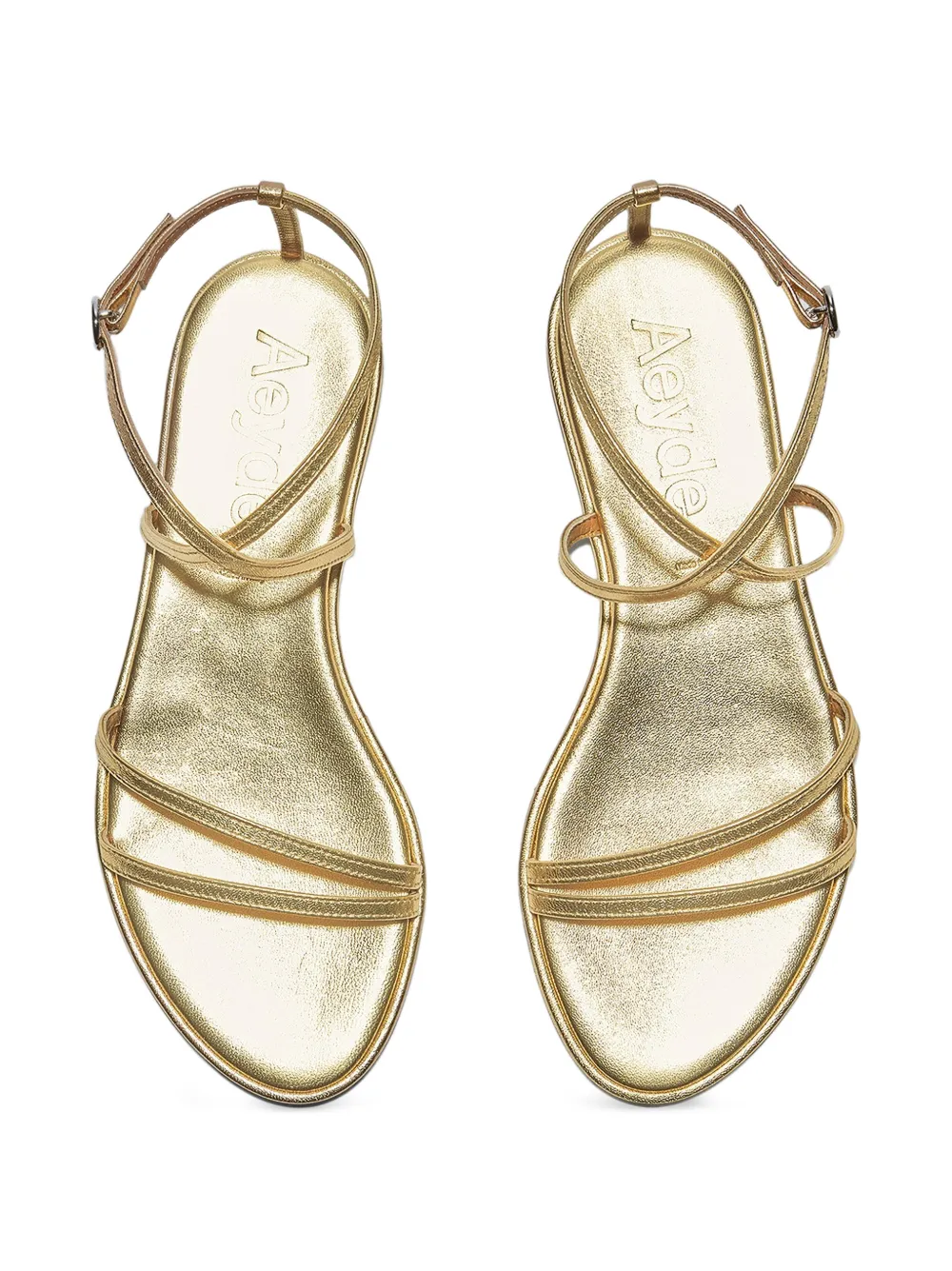Aeyde Rabea flat sandals Goud