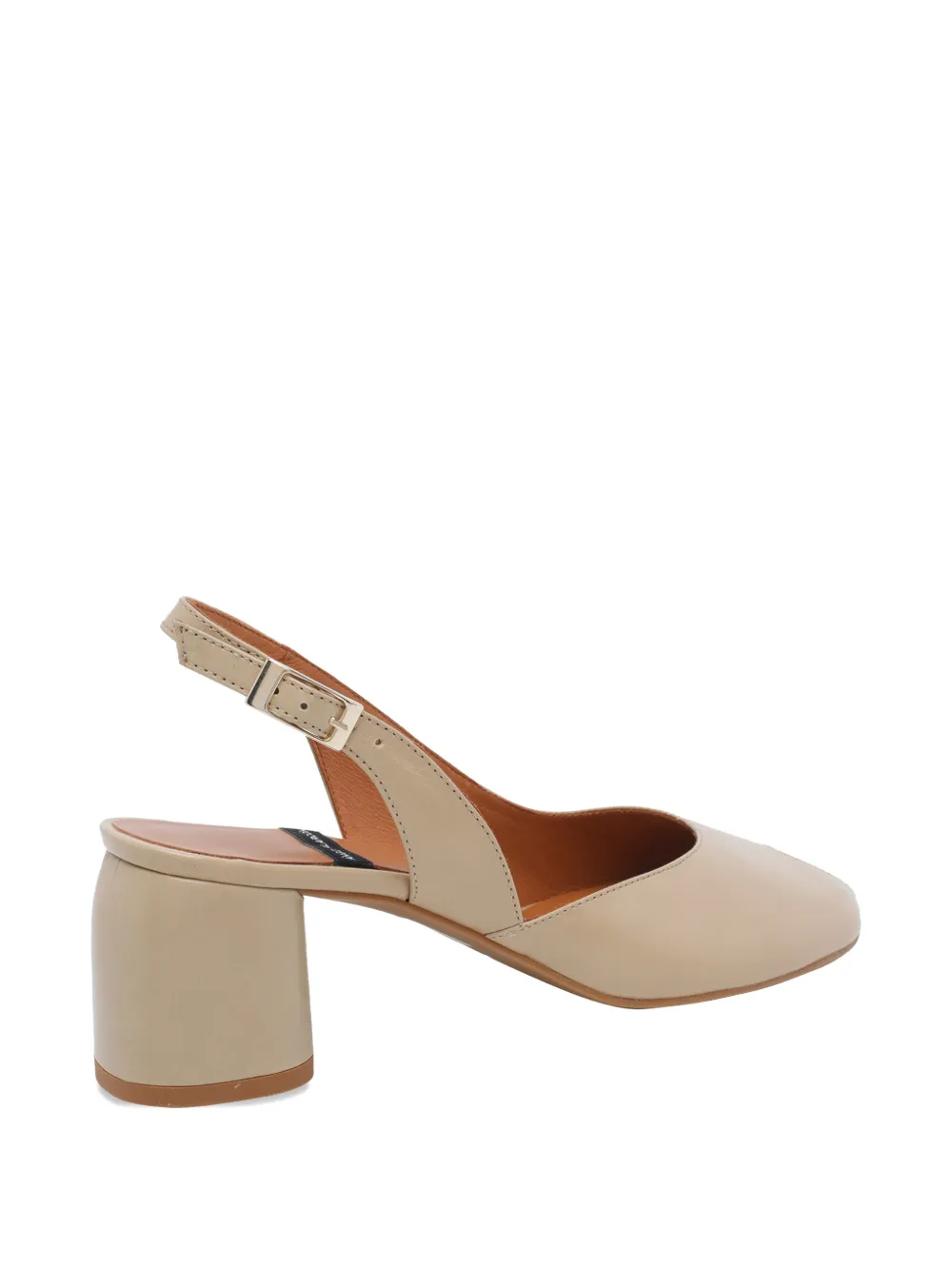 ANGEL ALARCON Slingback pumps met open neus Beige