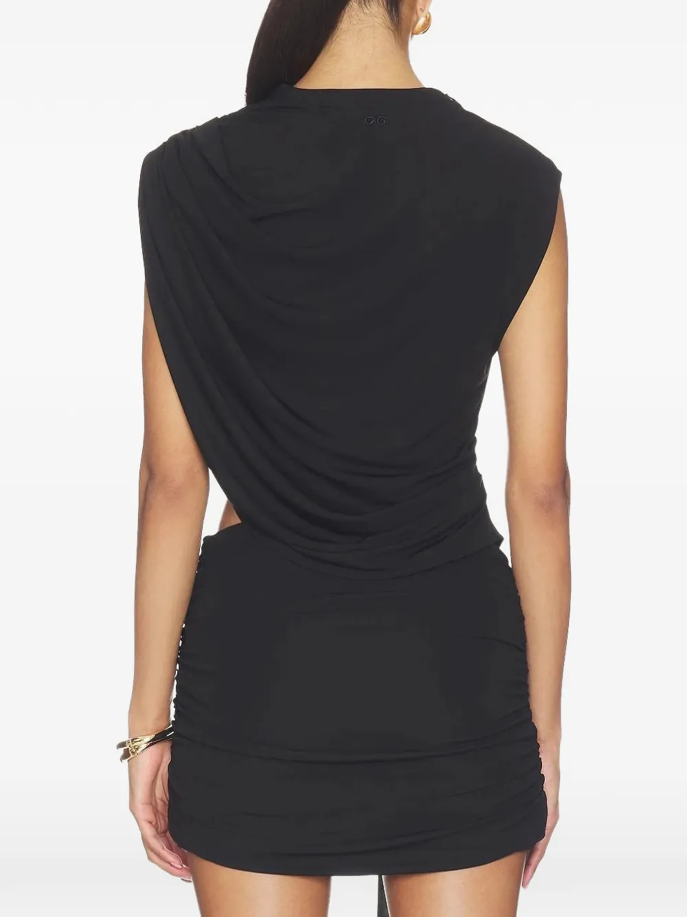 Cult Gaia Celene gedrapeerde top Zwart