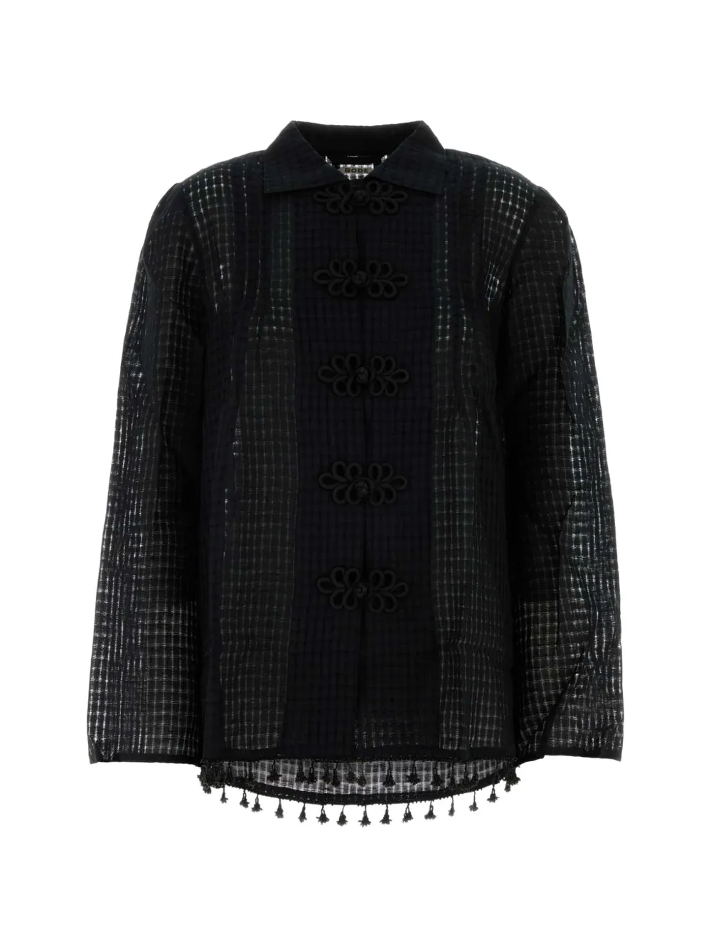 BODE Surrey frog-fastening shirt - Black