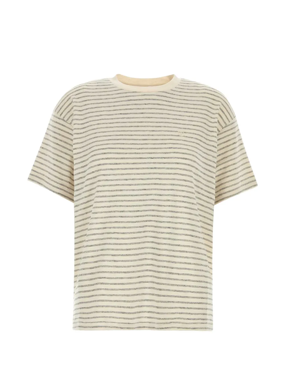 ANINE BING Cade striped T-shirt - Toni neutri