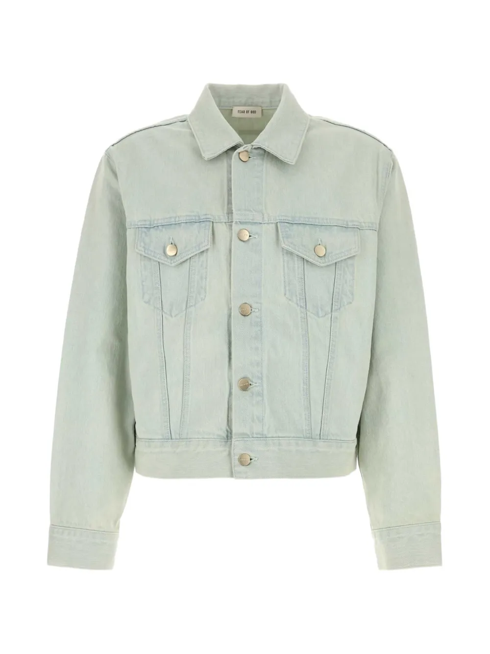 Fear Of God bleach-wash denim jacket - Blau