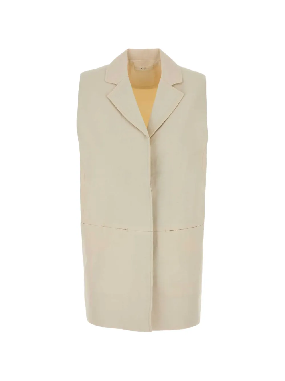 Co notch-lapel sleeveless jacket - Toni neutri