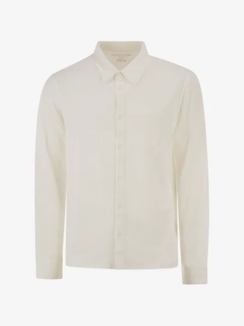 Majestic Filatures stretch-linen shirt