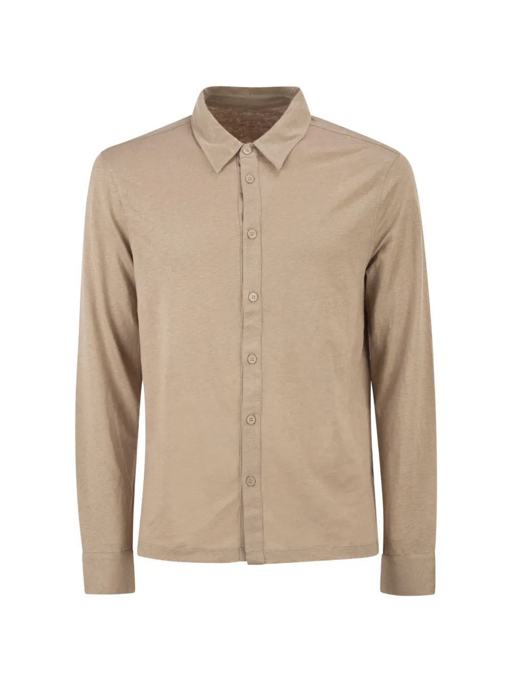 Majestic Filatures stretch-linen shirt - Nude