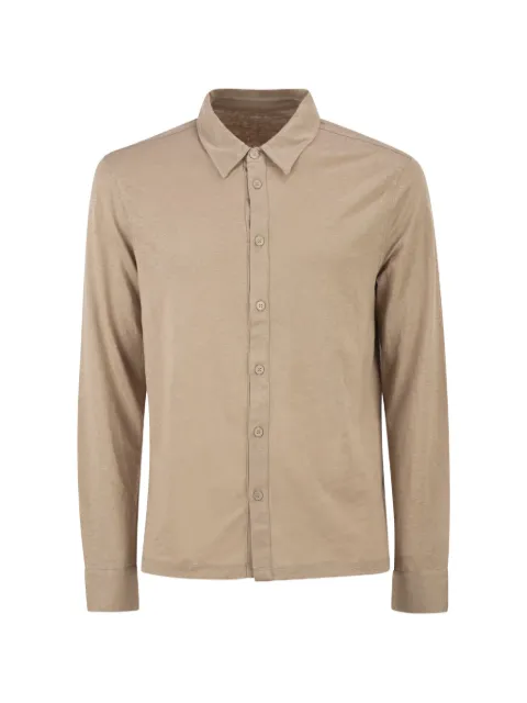 Majestic Filatures stretch-linen shirt