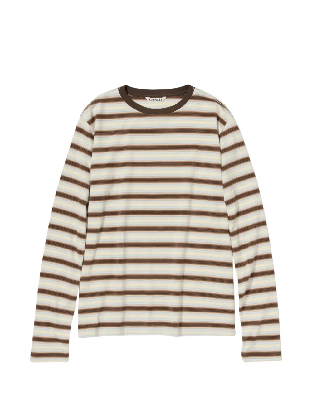 Auralee striped T-shirt - Toni neutri