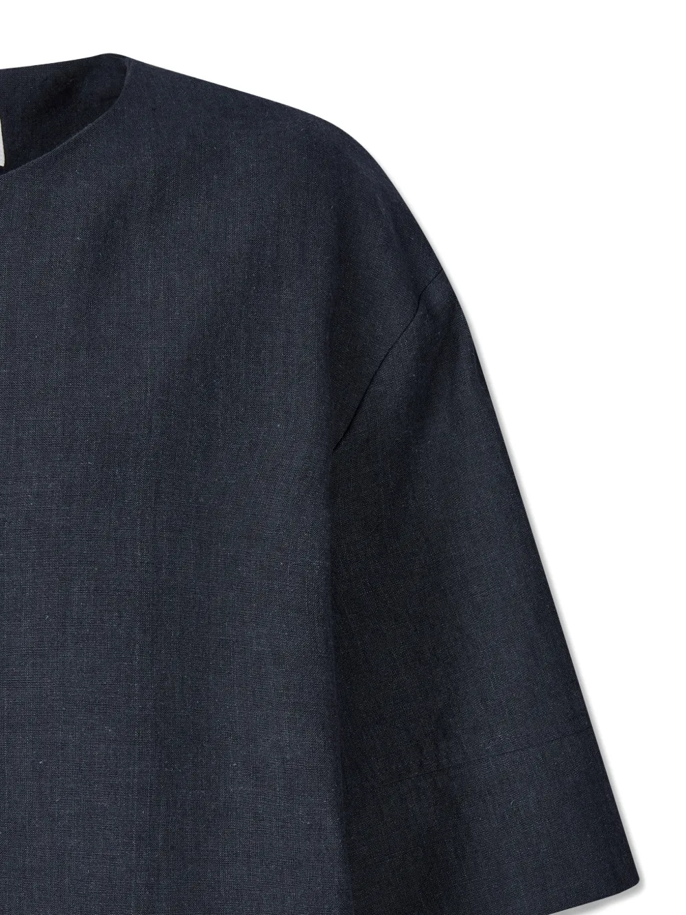 TOMBOY Geplooid jack met korte mouwen Blauw