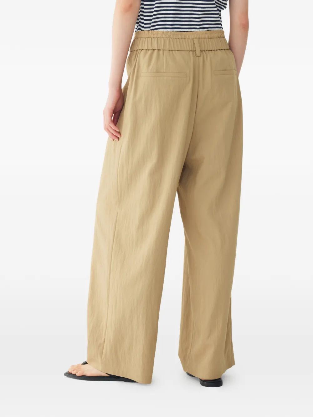 TOMBOY Broek met trekkoordtaille Beige