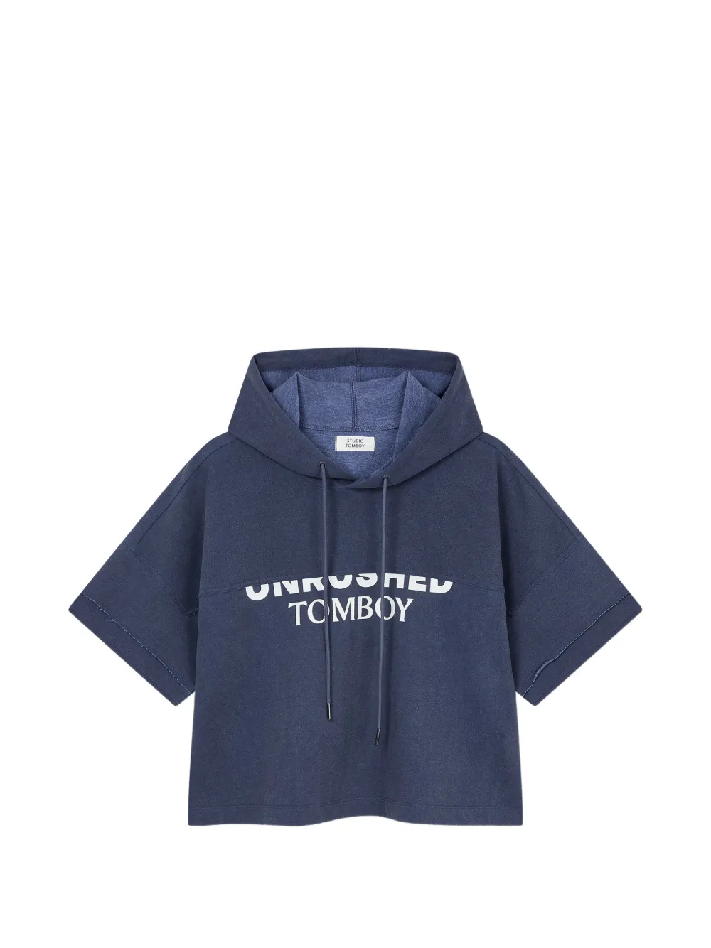 TOMBOY short-sleeved hoodie - Blau