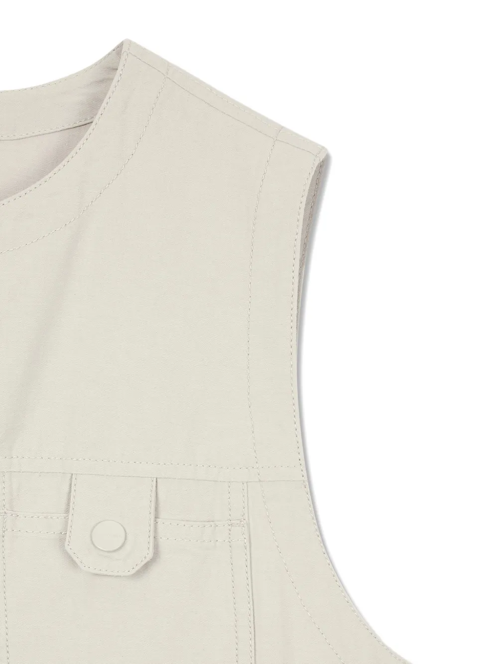 TOMBOY Jurk met cargozak en rits Beige