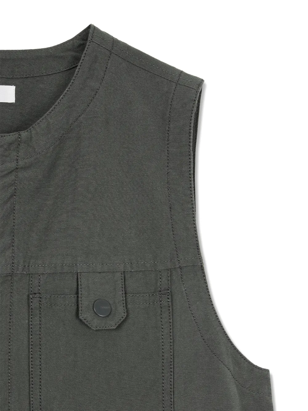 TOMBOY Mouwloze jurk met cargozak Groen