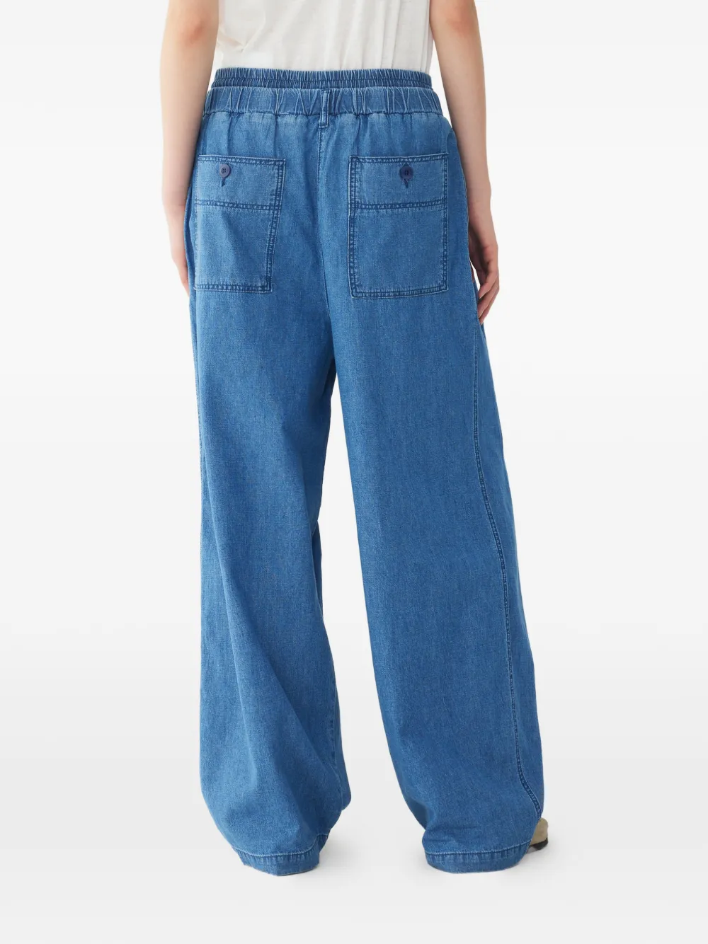 TOMBOY Jeans met trekkoordtaille Blauw