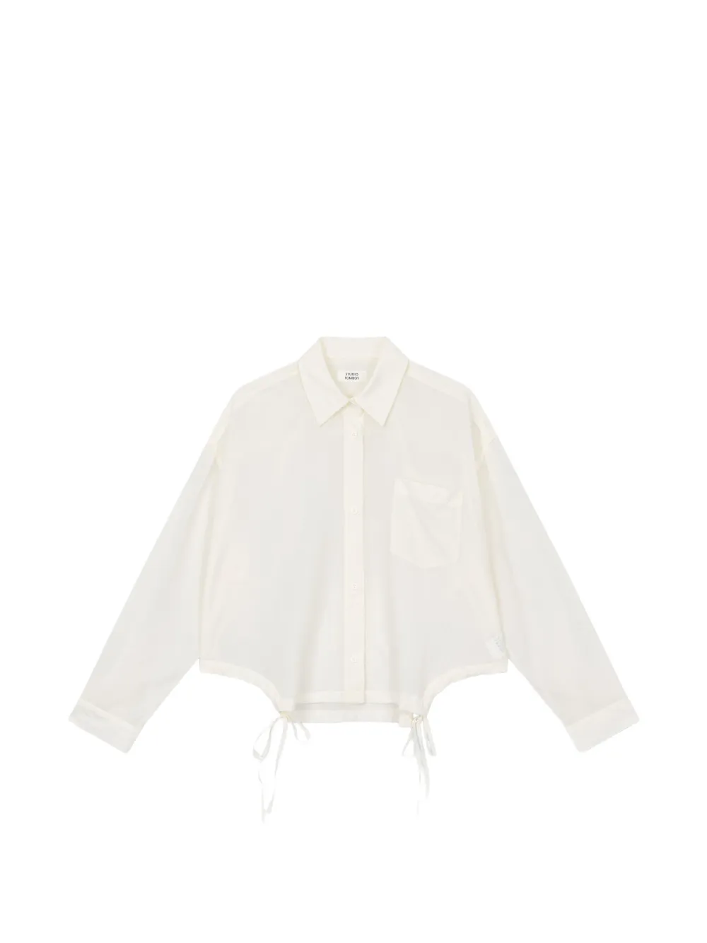 TOMBOY string-detail shirt - Bianco