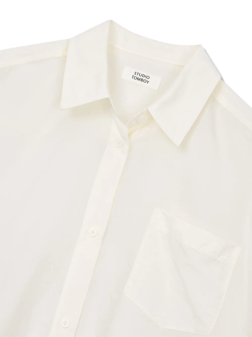 TOMBOY Blouse met snaardetail Wit