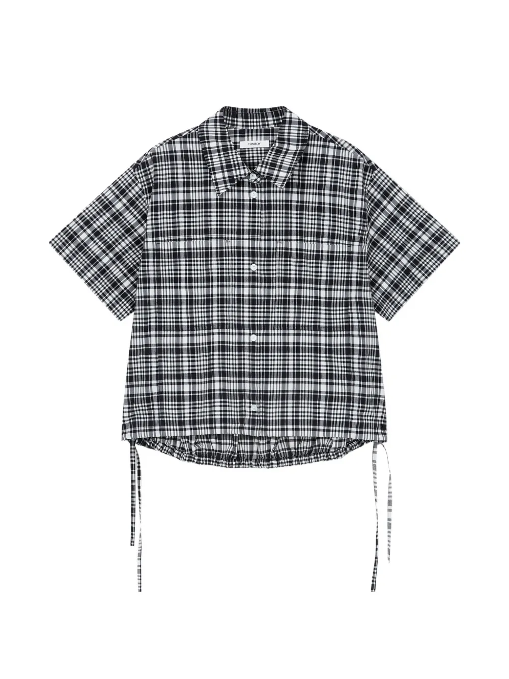 TOMBOY check-pattern shirt - Nero