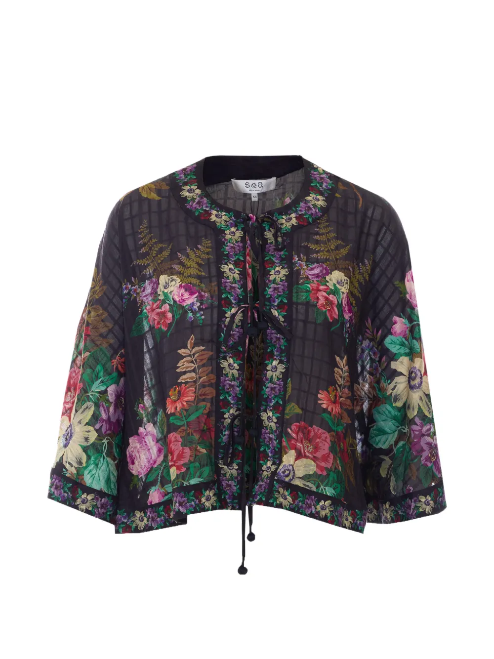 Sea Viktoria floral-print top - Nero