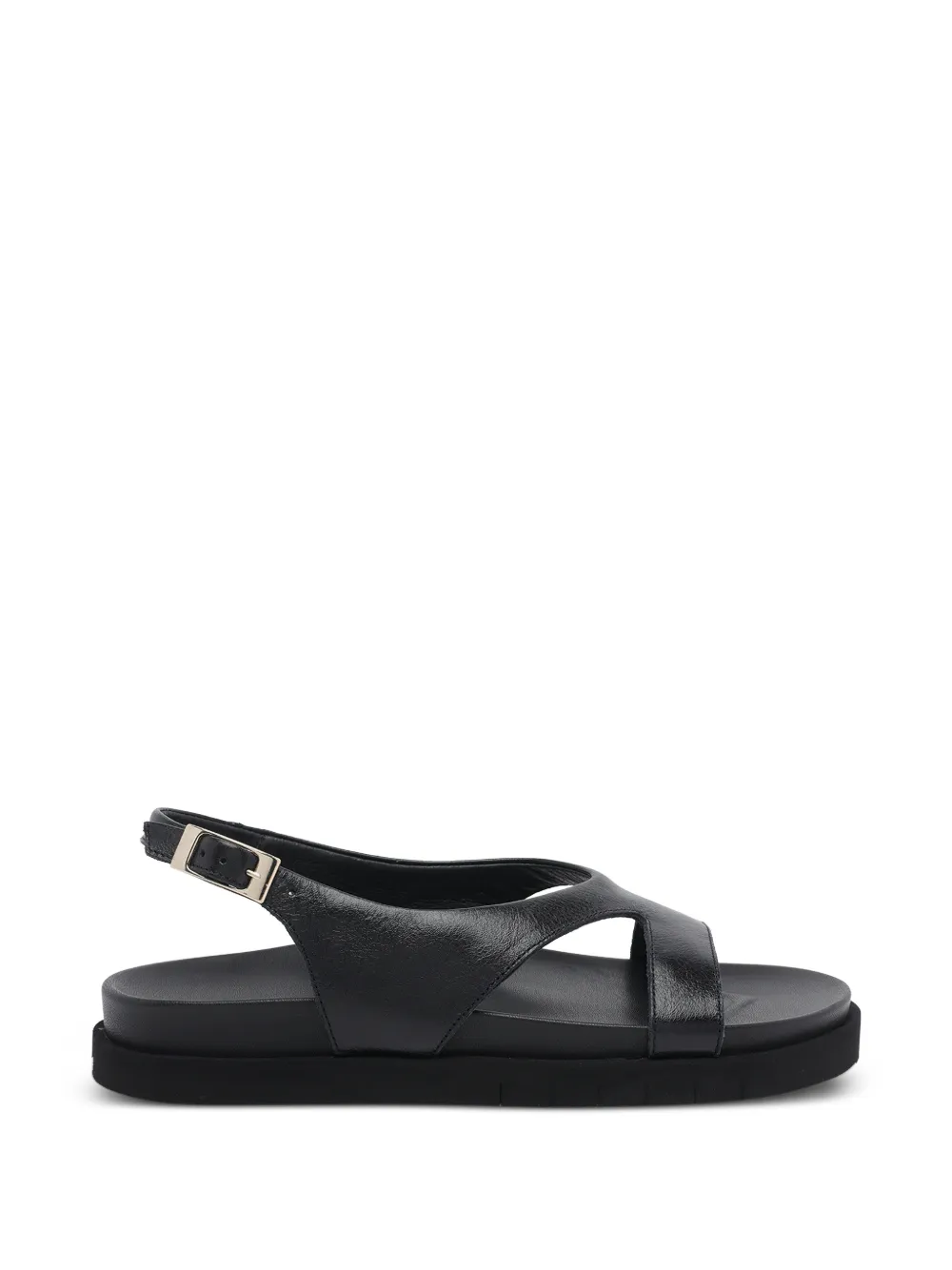 buckle-fastening cut-out sandals