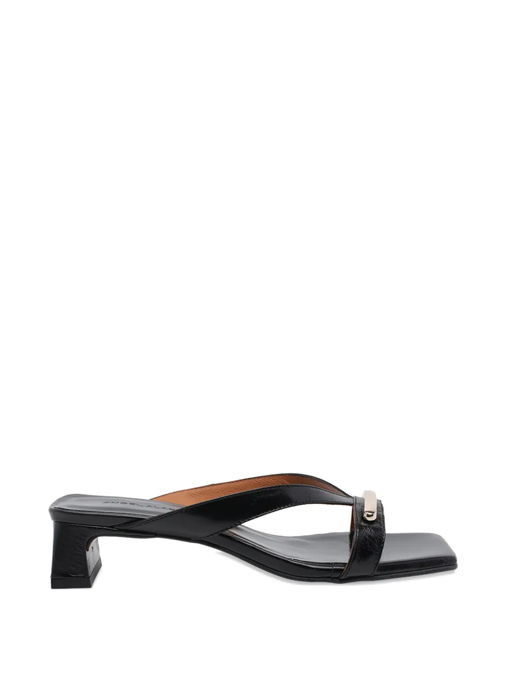 40mm leather heeled sandals