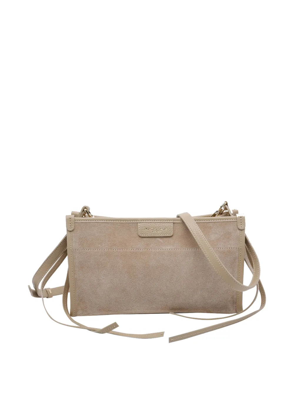 MY BEST BAG suede leather clutch bag - Toni neutri