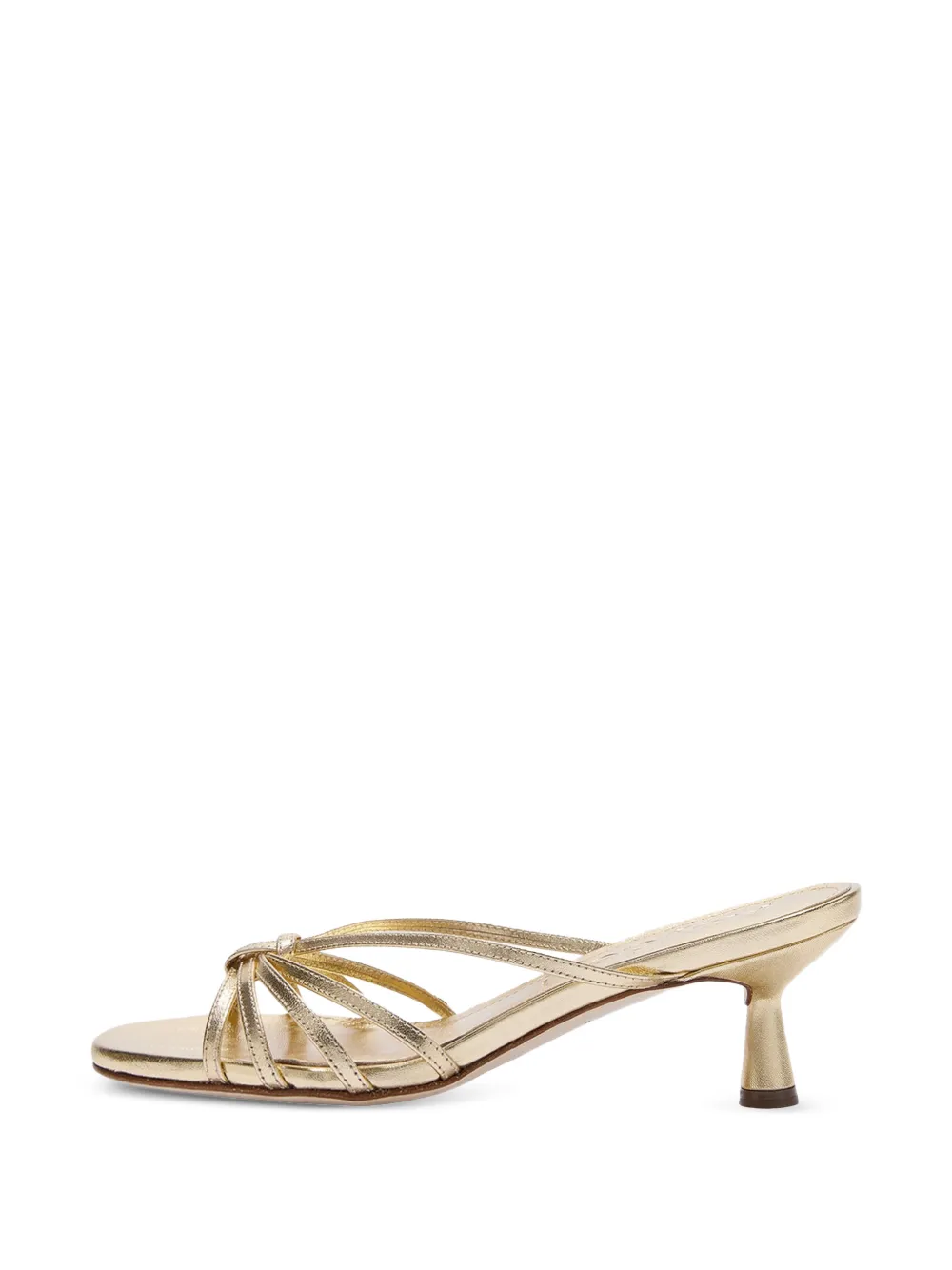 55mm Abby leather heeled mules