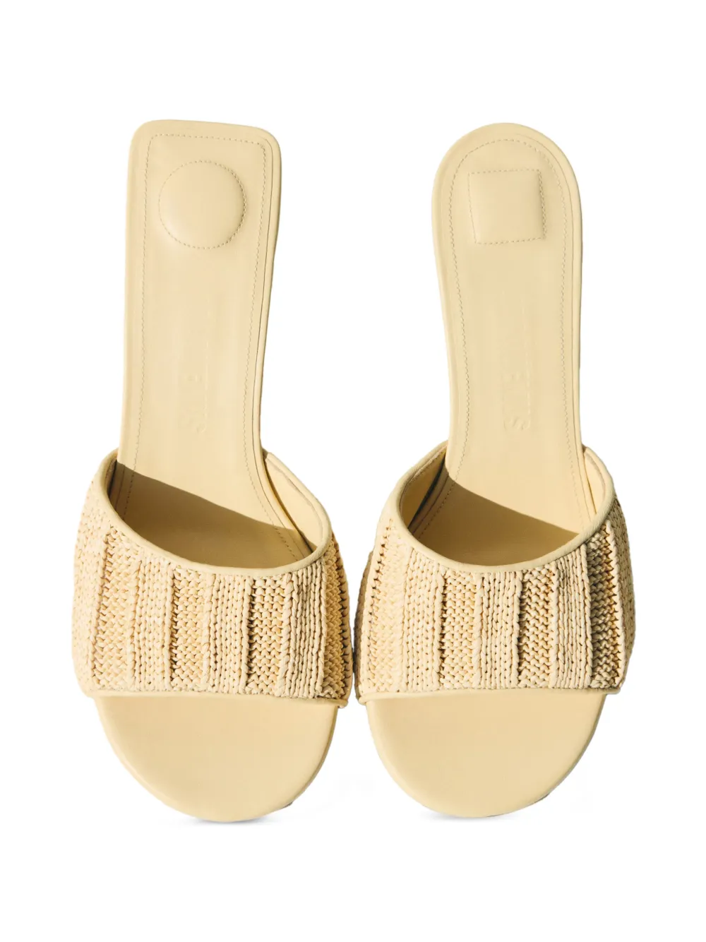 Jacquemus Cubisto heeled sandals Beige