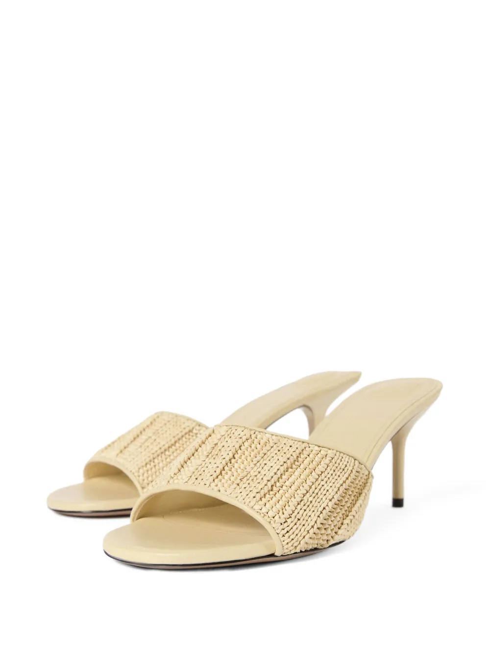 Jacquemus Cubisto heeled sandals Beige