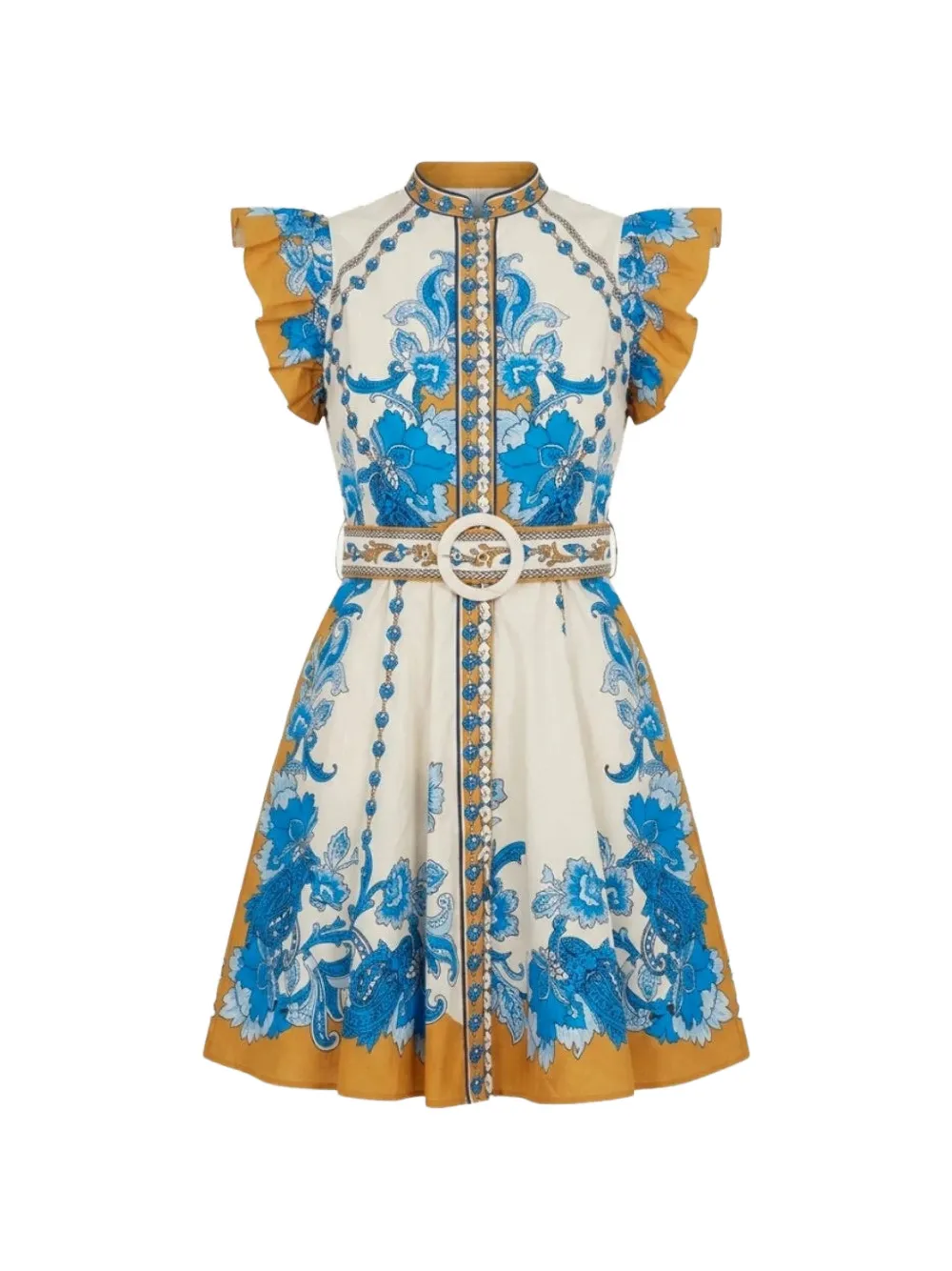 SCARLETT POPPIES Baronessa ruffled dress - Toni neutri