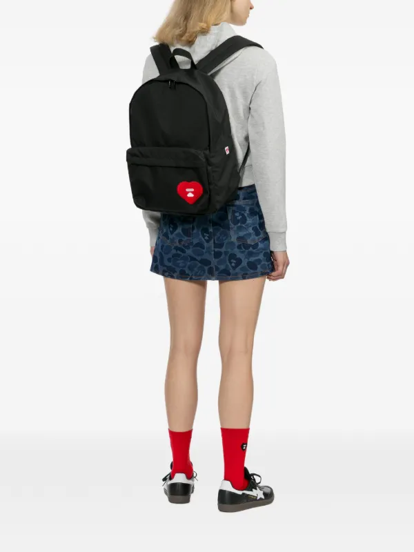 aaape backpack leather BABY MILO STORE Baby Milo small Adjustable shoulder straps. APEE By *A BATHING APE