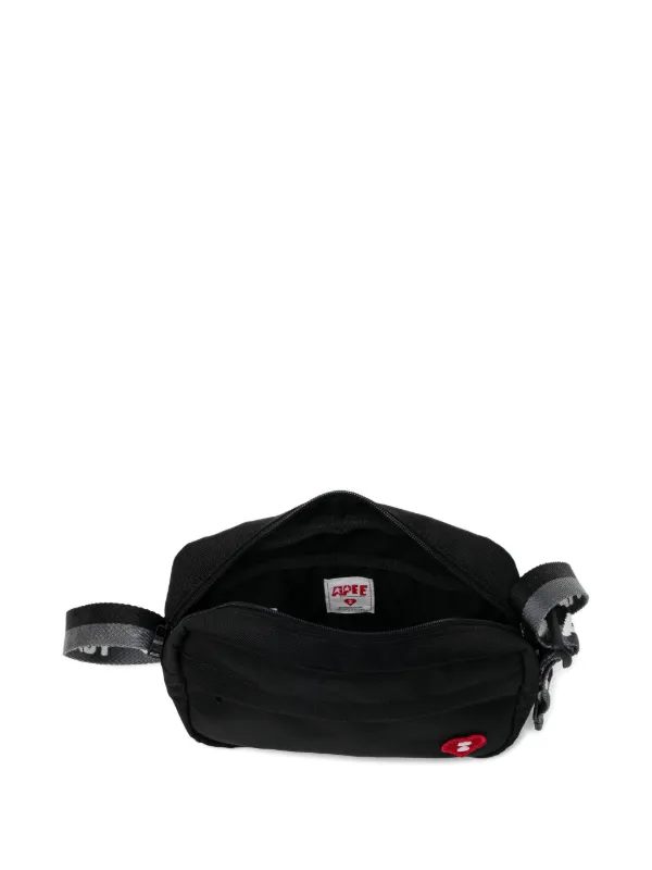 APEE™ By *A BATHING APE® logo-patch Mini Bag | Black | FARFETCH