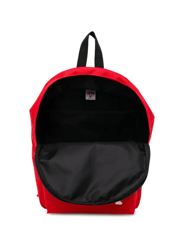 APEE™ By *A BATHING APE® logo-embossed Backpack | Red | FARFETCH JO