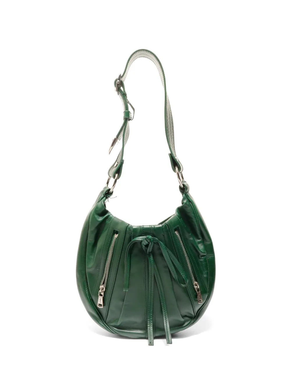 Saint Laurent 1980-1990 leather shoulder bag in Grün