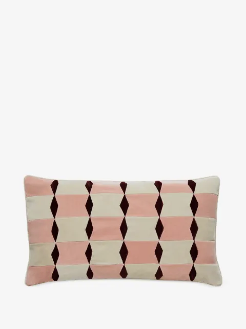 Christina Lundsteen Florence geometric velvet cushion