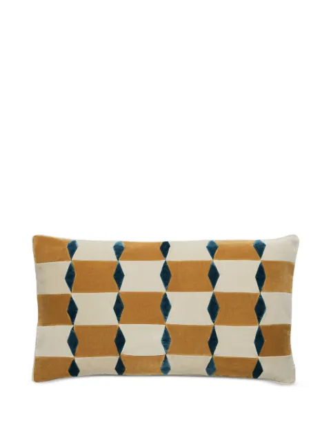 Christina Lundsteen Florence geometric velvet cushion