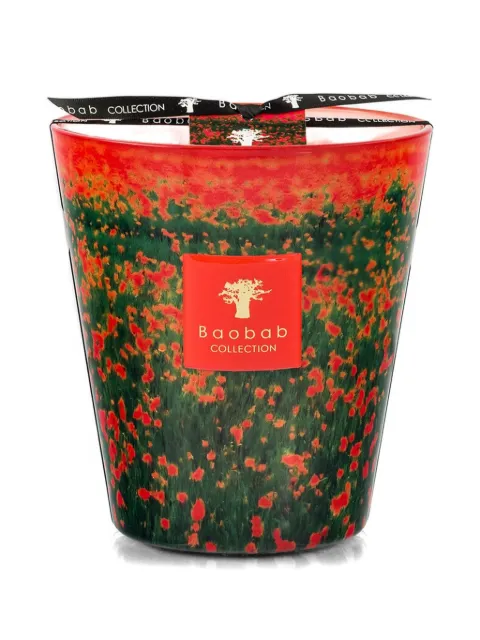 Baobab Collection Arty Flowers Poppies candle
